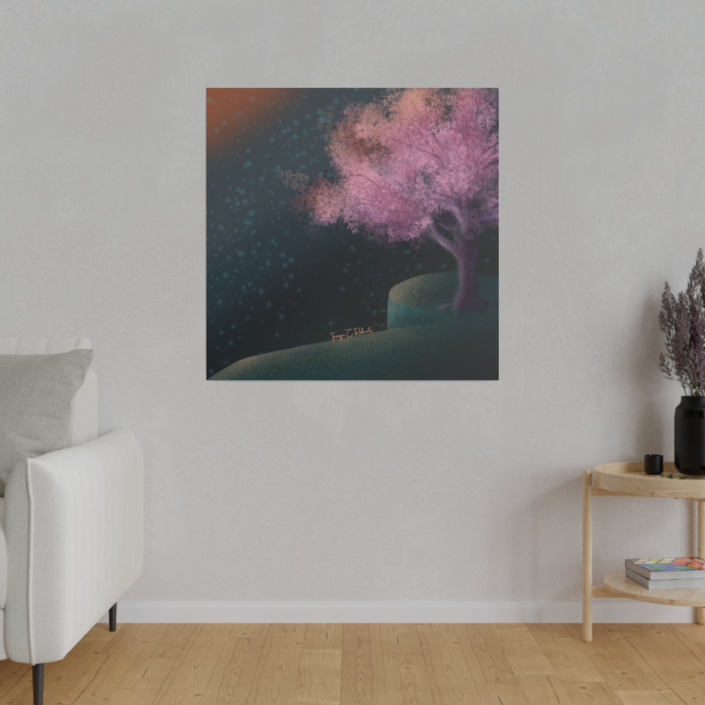 Cherry Blossom Matte Canvas, Stretched, 0.75"