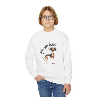 Stressy Jessie Youth Crewneck Sweatshirt