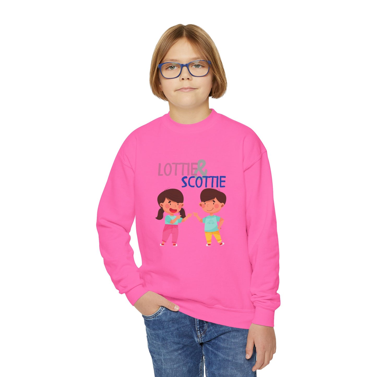 Lottie & Scottie Youth Crewneck Sweatshirt