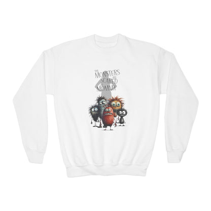 The Monsters Are Scared Of Mommy Youth Crewneck Sweatshirt