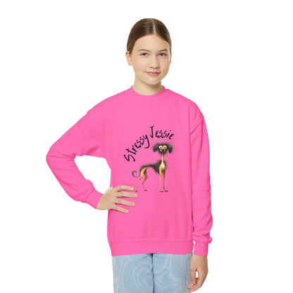 Stressy Jessie Youth Crewneck Sweatshirt