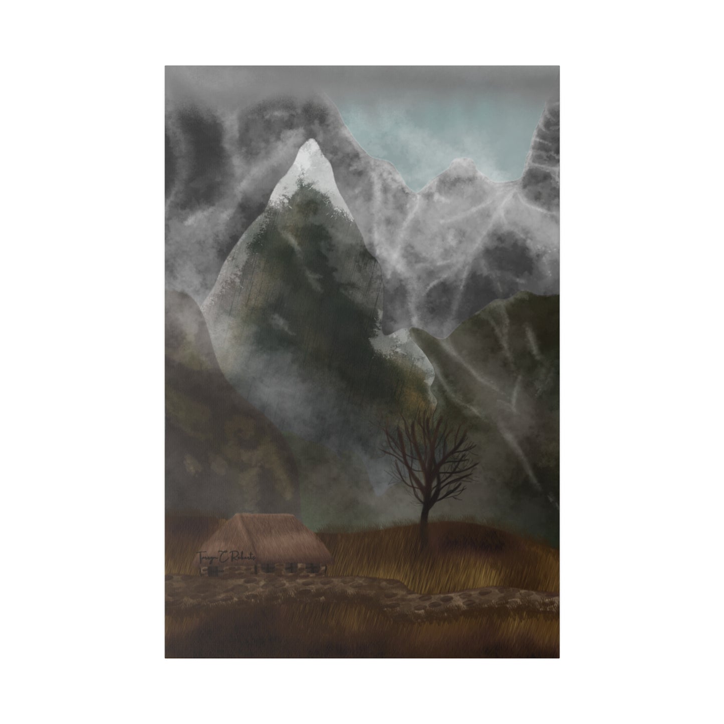 Mountain House Matte Canvas, Stretched, 0.75"