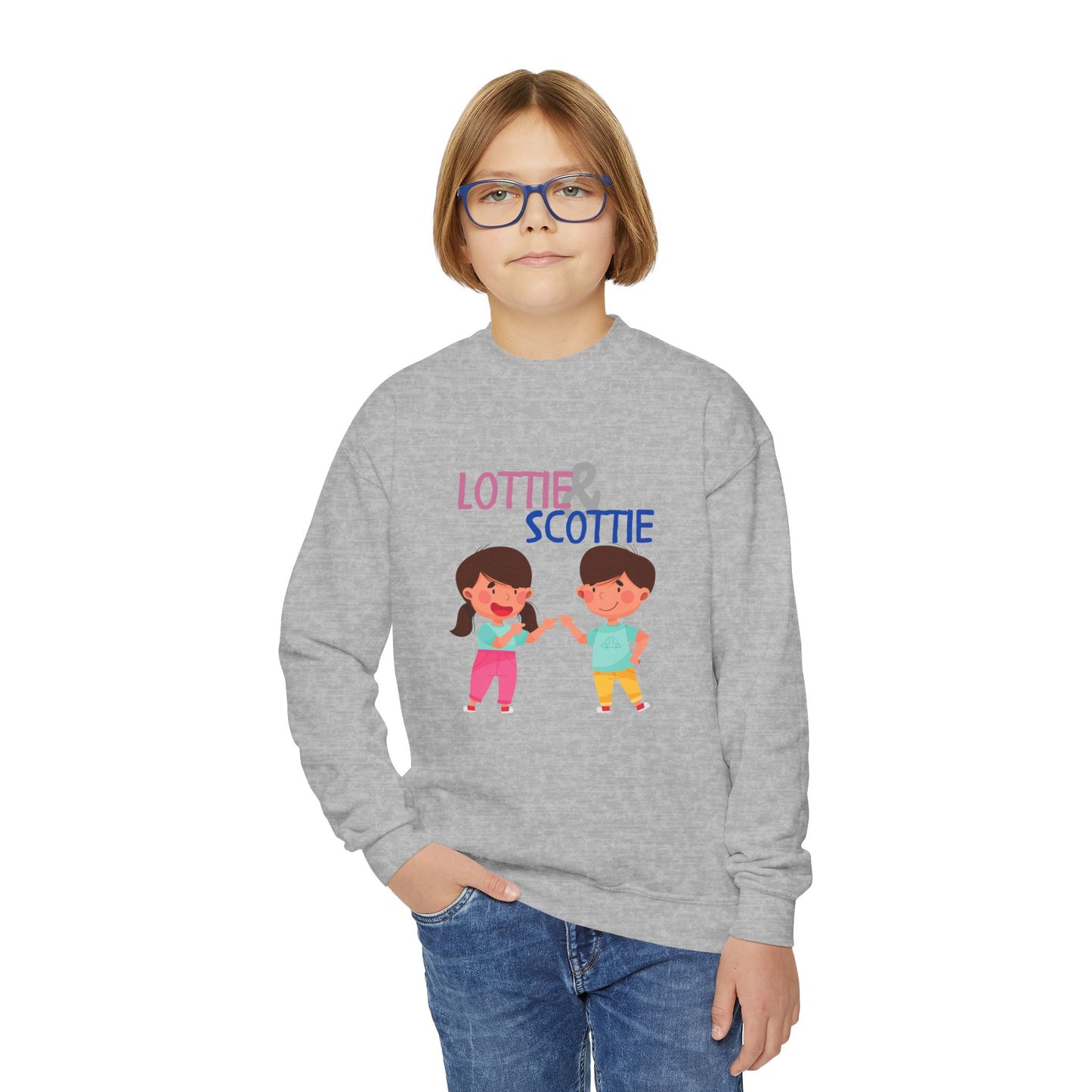 Lottie & Scottie Youth Crewneck Sweatshirt