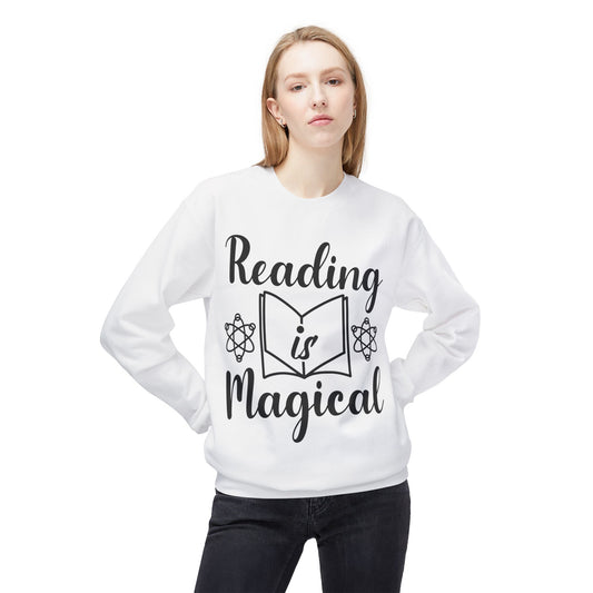 Reading is Magical Unisex Midweight Softstyle Fleece Crewneck Sweatshirt