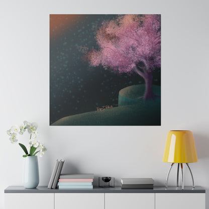 Cherry Blossom Matte Canvas, Stretched, 0.75"