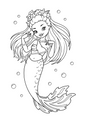 FREE Mermaid Colouring Pages 2