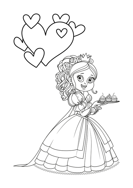 FREE Princess Colouring Pages 3