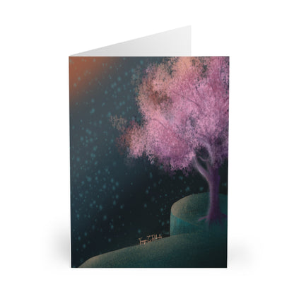 Cherry Blossoms Greeting Cards (5 Pack)