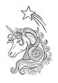 FREE Unicorn Colouring Pages 5