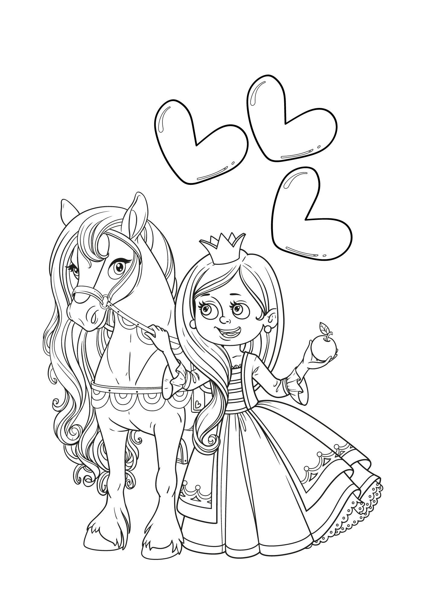 FREE Princess Colouring Pages 5