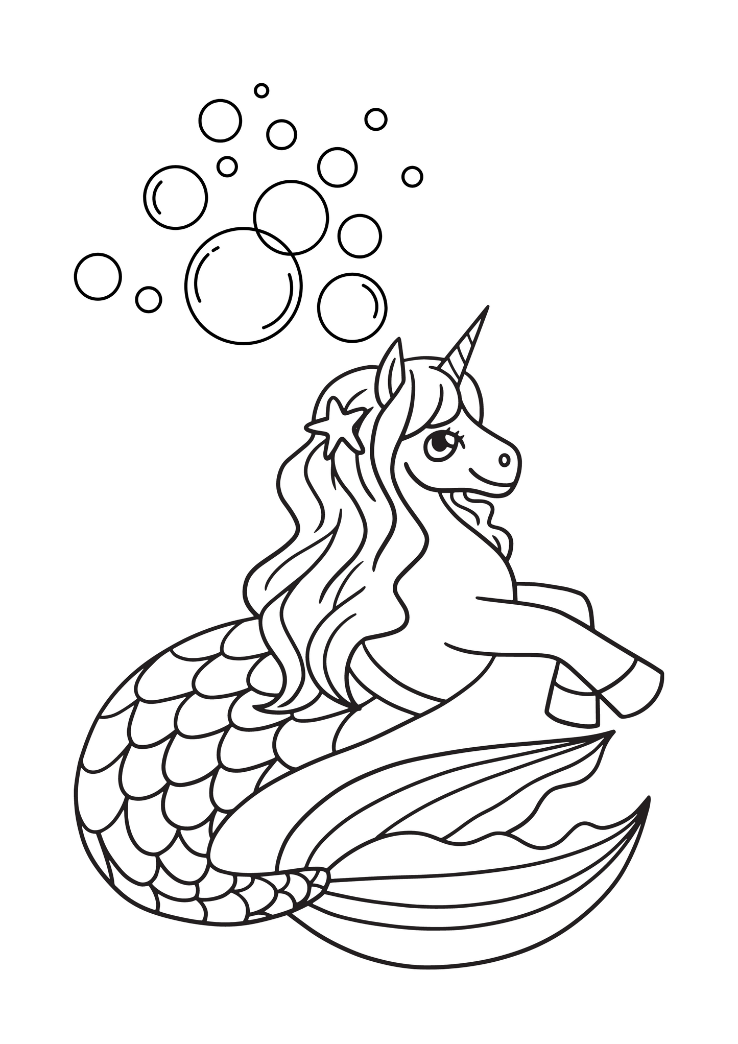 FREE Mermaid Colouring Pages 5