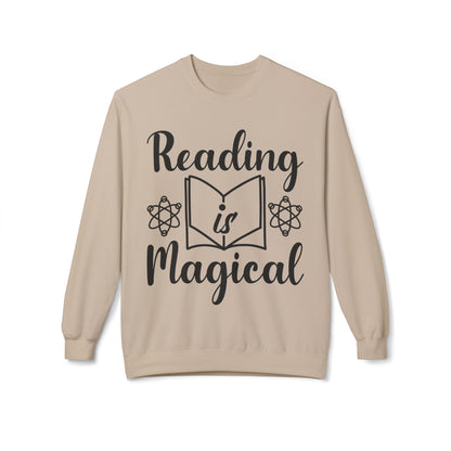 Reading is Magical Unisex Midweight Softstyle Fleece Crewneck Sweatshirt