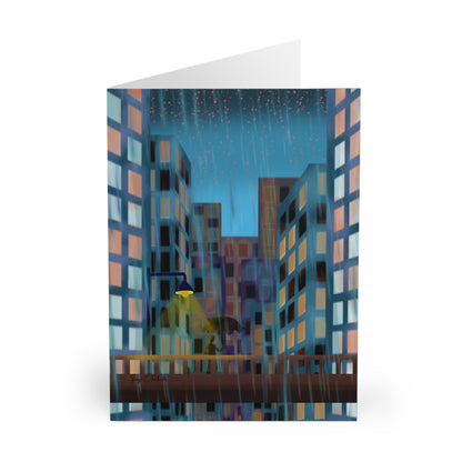 City Rain Greeting Cards (5 Pack)