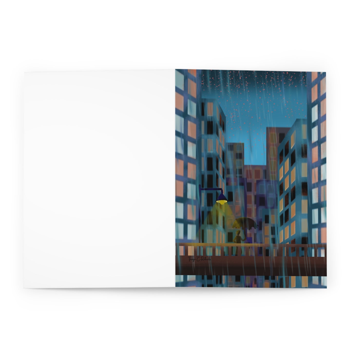 City Rain Greeting Cards (5 Pack)