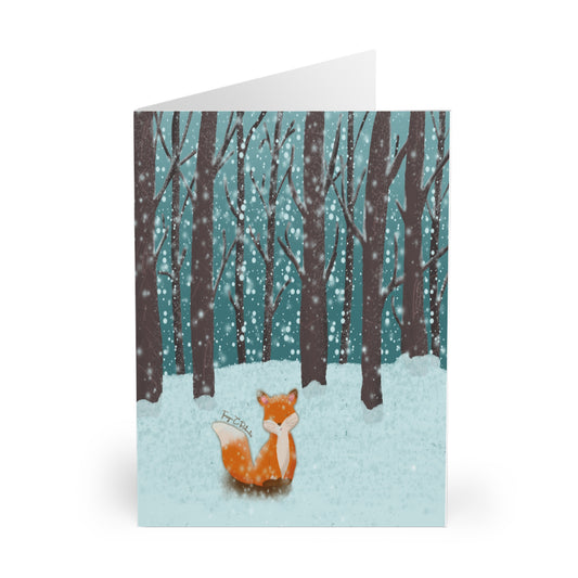 Snow Fox Greeting Cards (5 Pack)