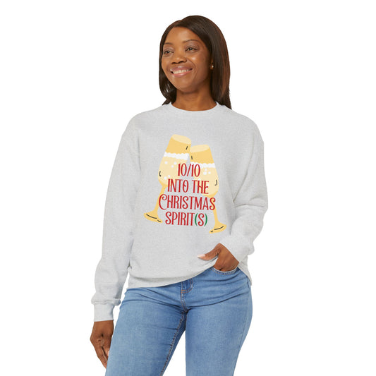 Christmas Spirit(s) Sweatshirt: Unisex, Heavy blend