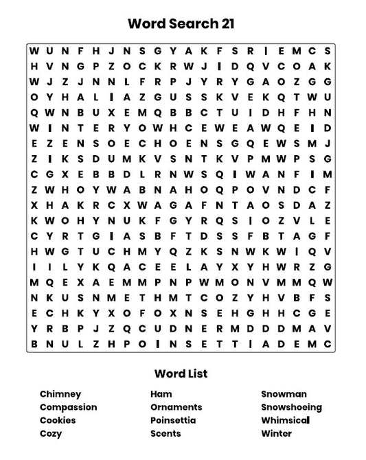 FREE Christmas Word Search Pages 2 Age 7-10