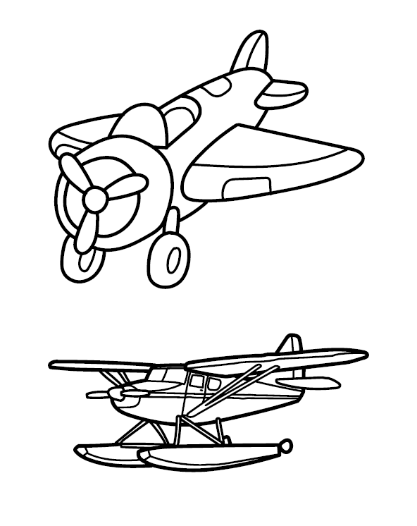 FREE Planes, Trains & Automobiles Colouring Pages 3