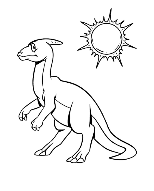 FREE Dinosaur Colouring Pages 4