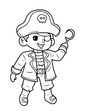 FREE Pirates Colouring Pages 1