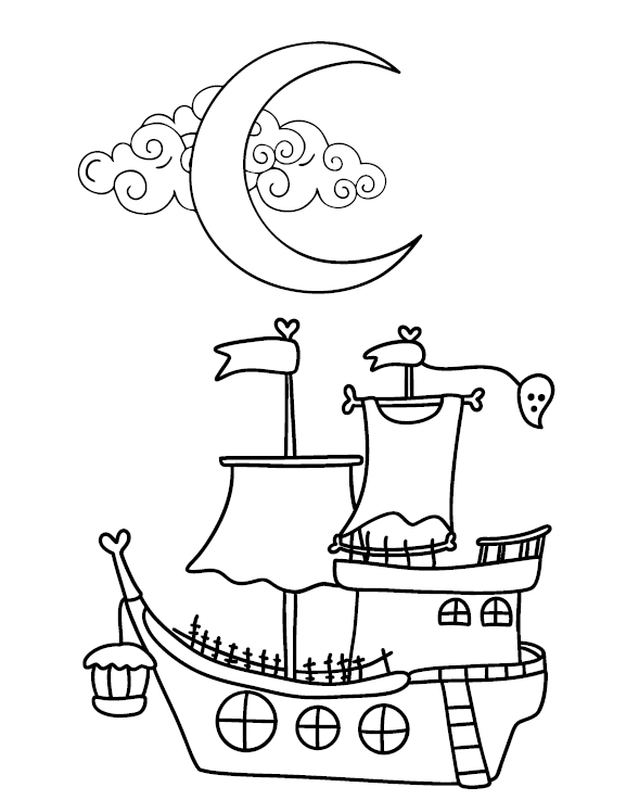 FREE Pirates Colouring Pages 3