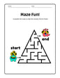 FREE Halloween Maze Pages 1