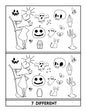 FREE Halloween Spot the Difference Pages