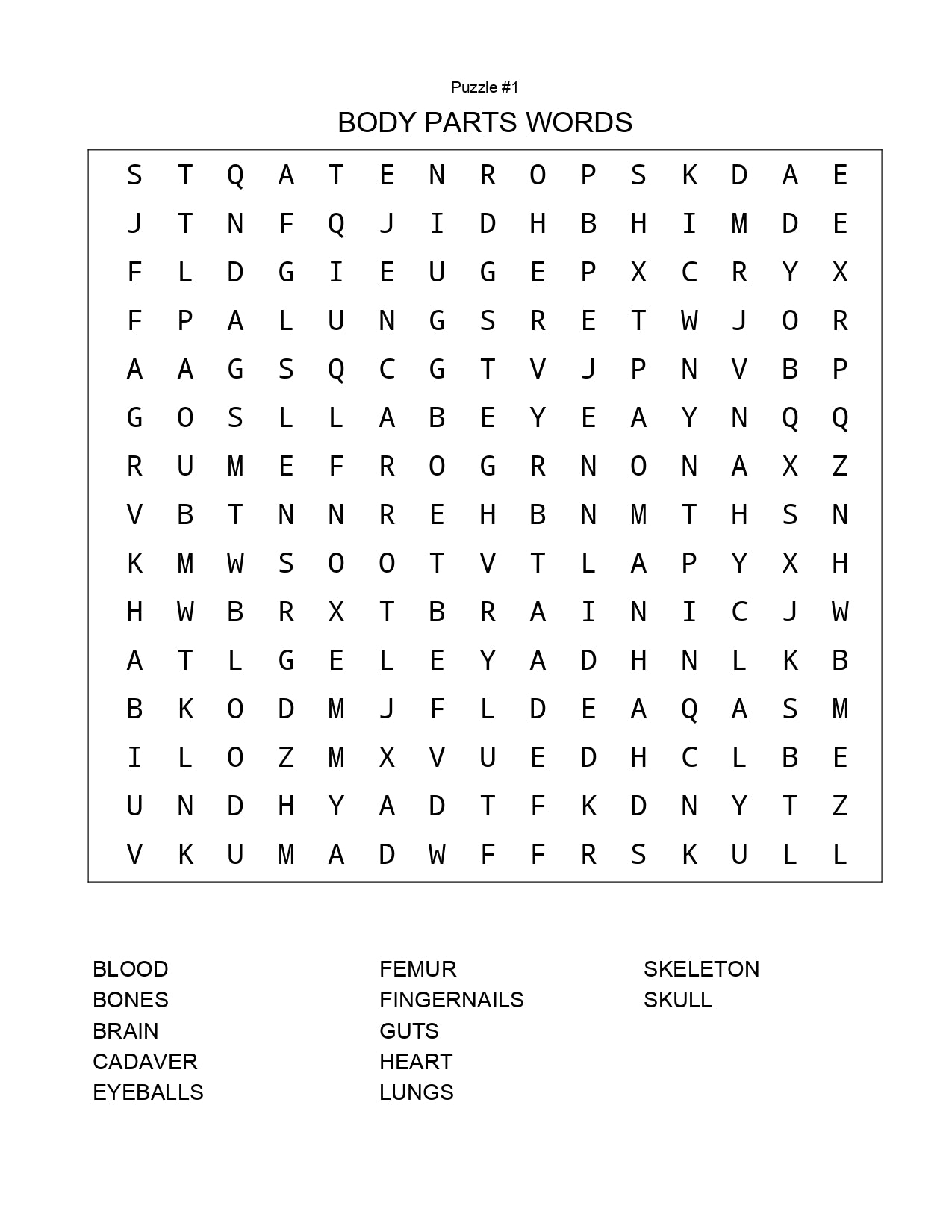 FREE Halloween Word Search Pages 1 Age 5-6