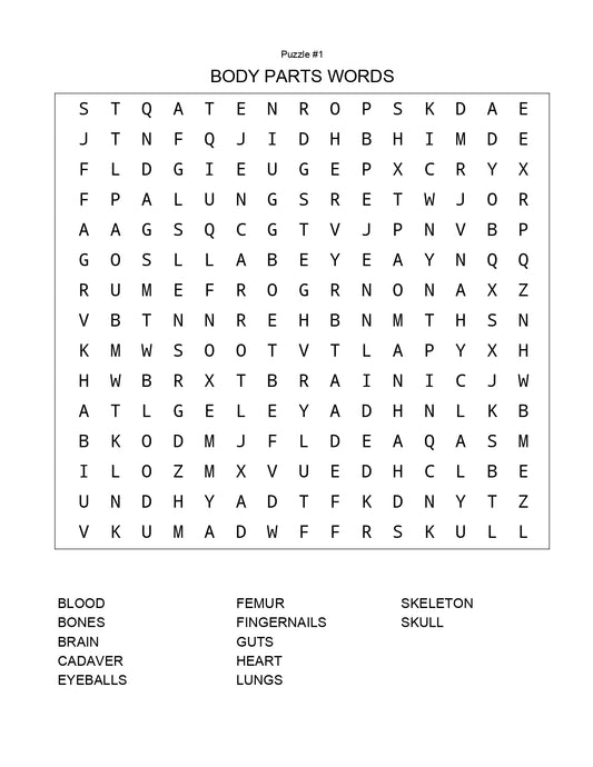 FREE Halloween Word Search Pages 1 Age 5-6